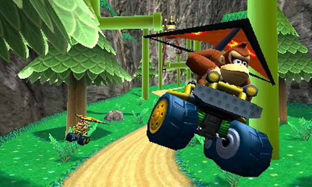 Mario Kart 7 3DS flying