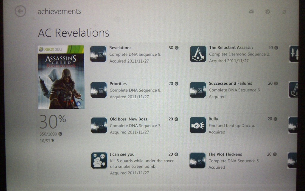 Xbox App Achievements