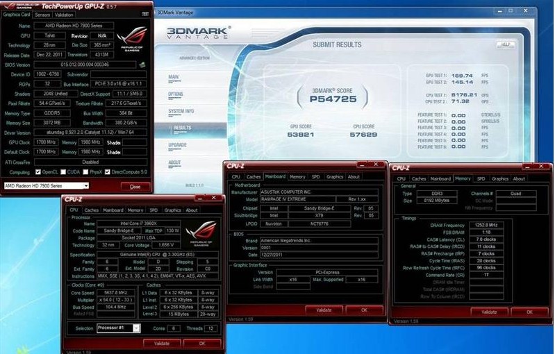 HD 7970 3D Mark 11 benchmark HD 7970 3D Mark 11 benchmark