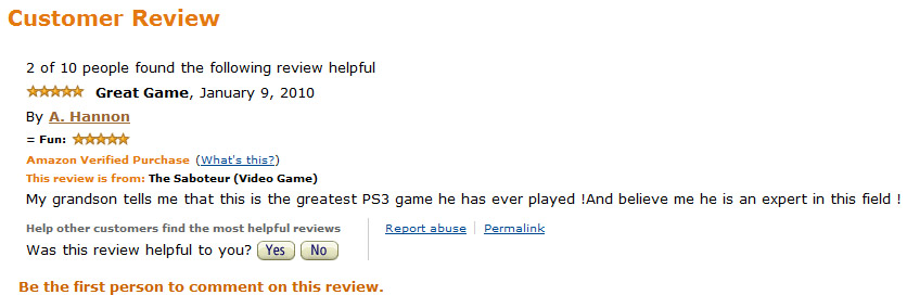 Saboteur review
