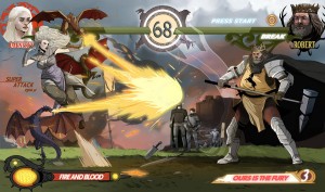 Game of Thrones 2D brawler Daenerys versus Robert