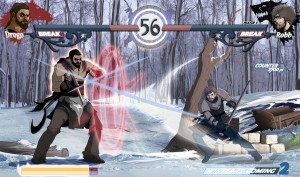 Game of Thrones 2D brawler Drogo versus Robb