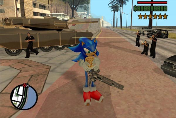 Sonic GTA mod Sonic GTA mod
