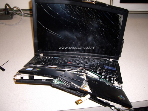 Broken laptop