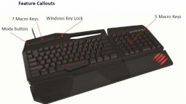 Saitek STRIKE 3 feature callout