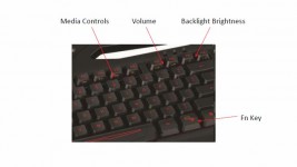 Saitek STRIKE 3 media controls and function keys