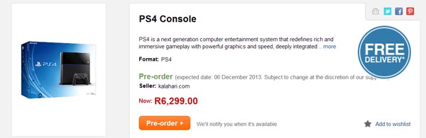 Kalahari PS4 price Revised