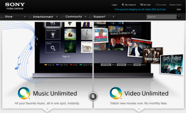Sony Music and Video Unlimited
