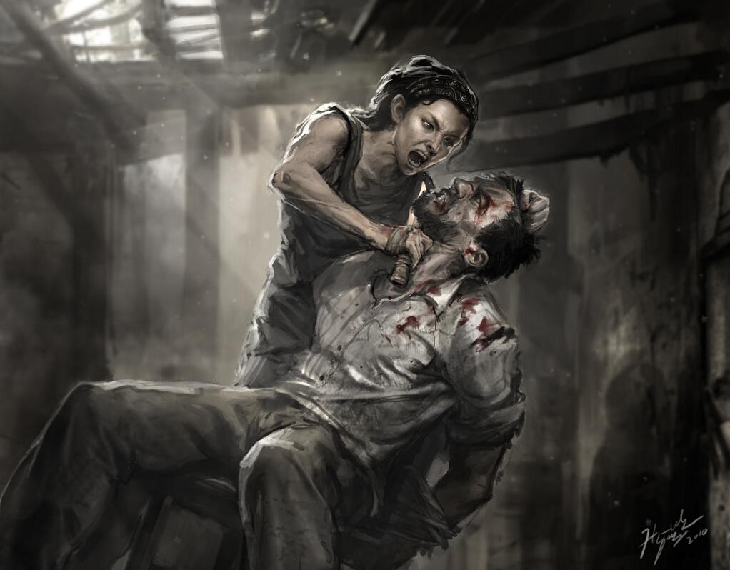 The Last of Us - original ending concept art