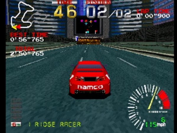 Ridge Racer on the Playstation.