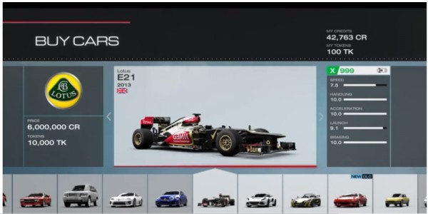 Forza Motorsport 5 Lotus F1 car