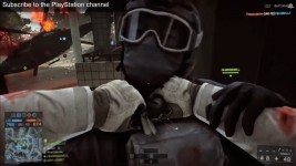 PC Battlefield 4 footage on PS4 video