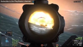 PC Battlefield 4 footage on PS4 video