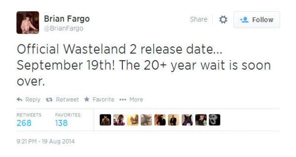 Brian Fargo - Twitter