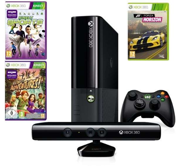Xbox 360 500GB – Kinect + 4 Games Bundle