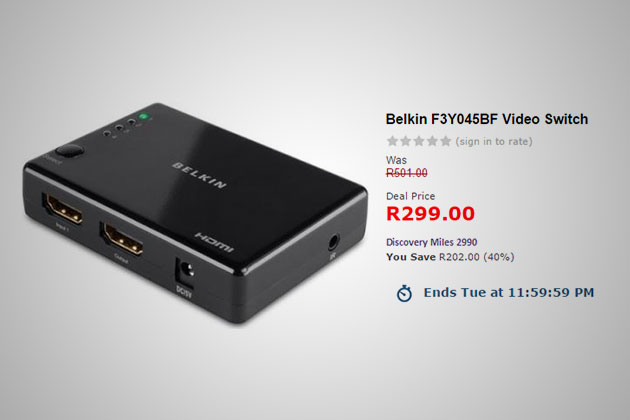 Belkin video switch