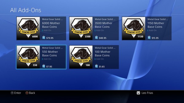 MGSV microtransactions