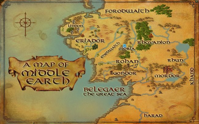 LOTRO Middle-Earth Map