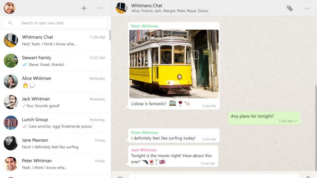 WhatsApp for Windows screenshot