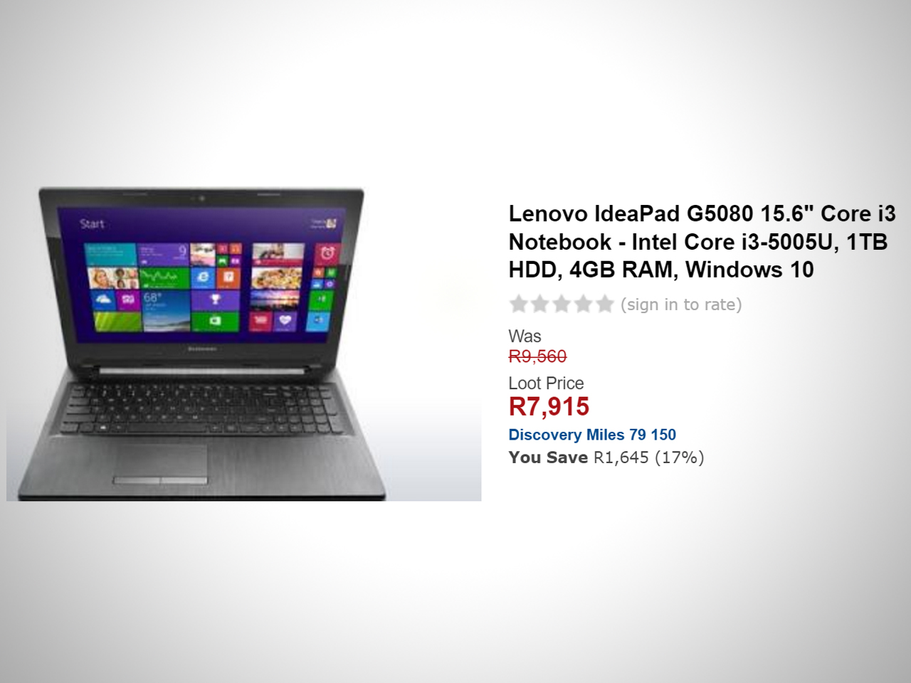 Lenovo IdeaPad G5080
