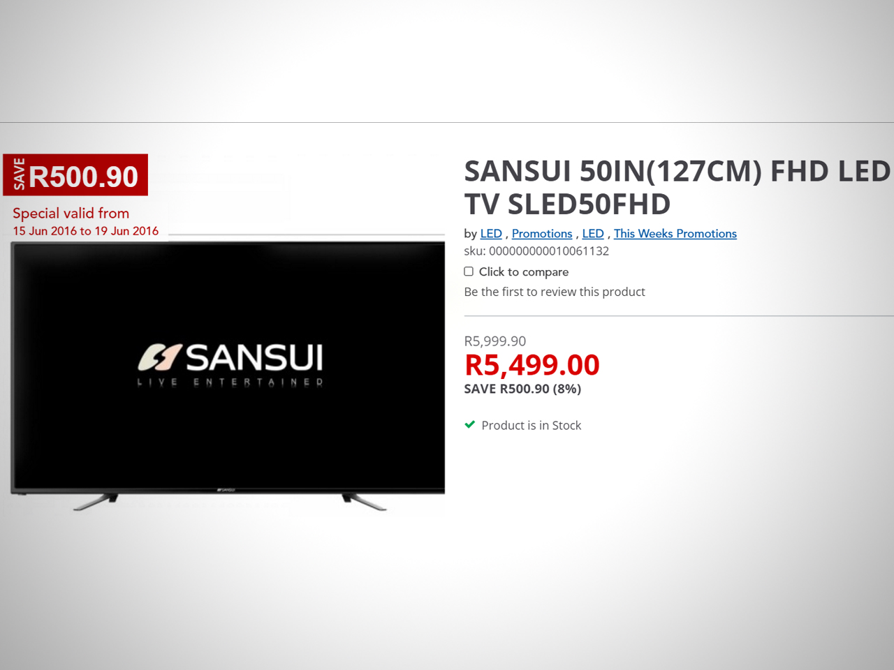 Sansui 50-inch