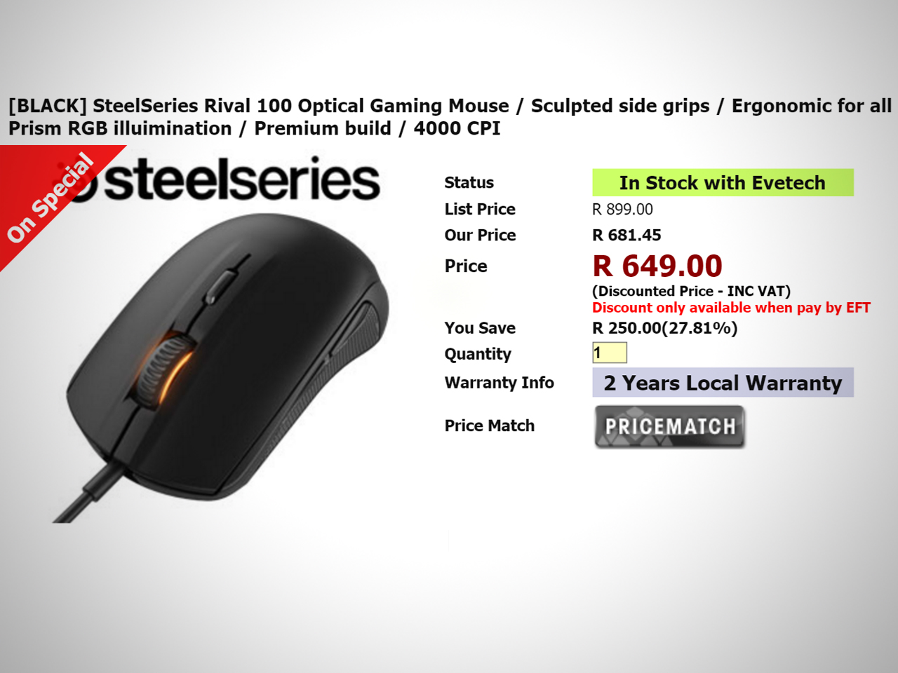 Steelseries 100
