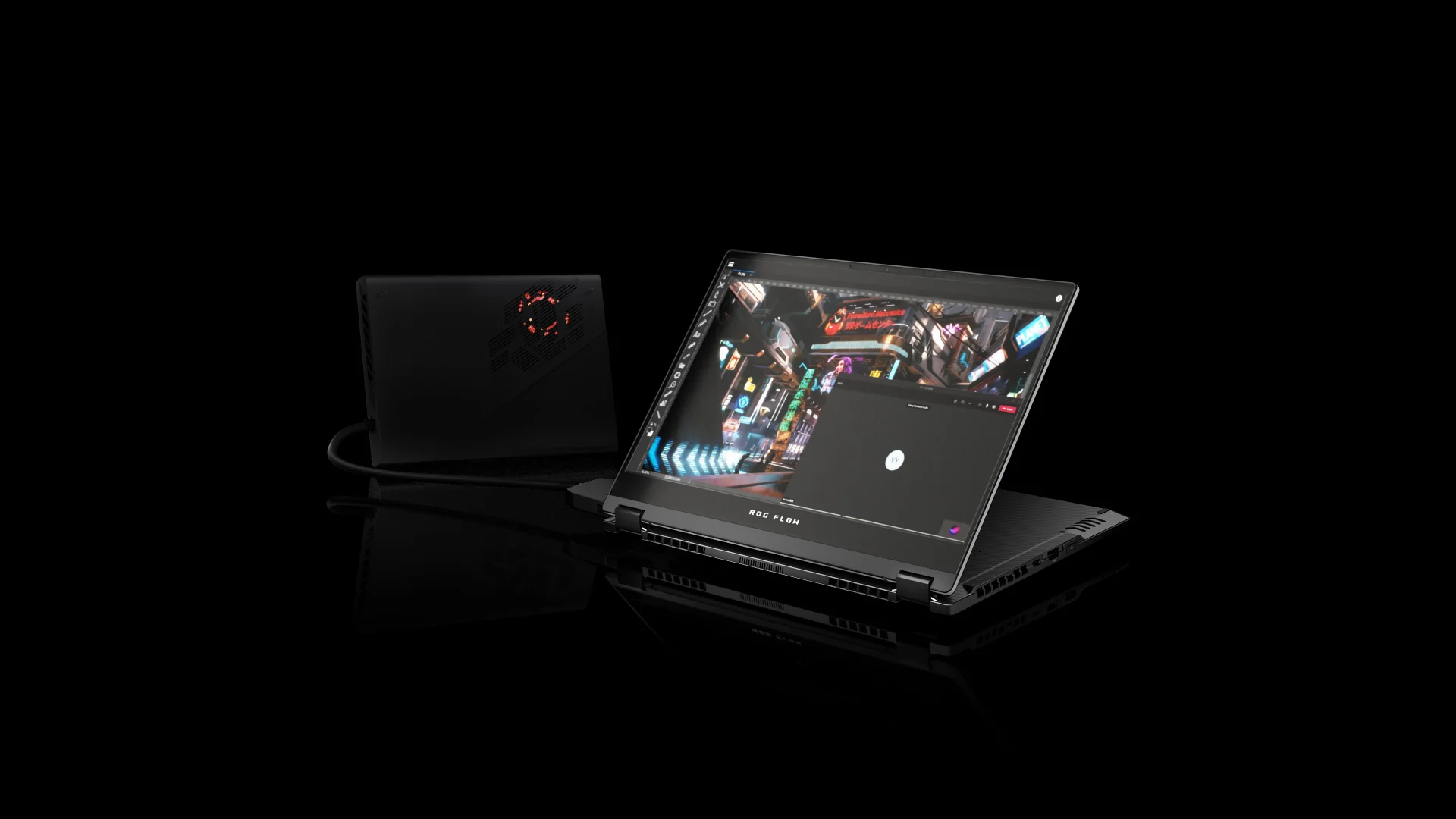 The Flow X13's Stand mode allows improved cooling performance.